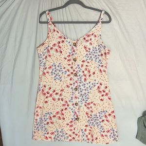 multicolored floral dress